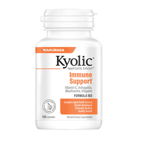 Kyolic, KYOLIC Aged Garlic Extract Immune formula 103, 100 Caps