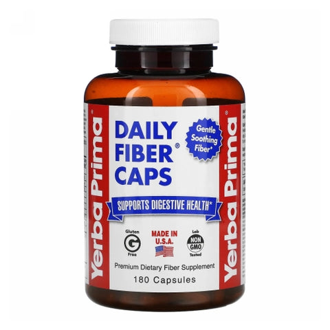 Yerba Prima, Daily Fiber Formula, 625 MG, 180 Caps