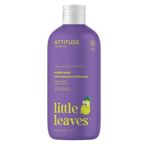 Attitude, Little Leaves Bubble Bath Vanilla & Pear, 16 Oz