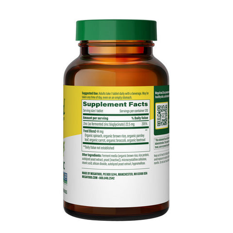 MegaFood, Zinc, 120 Tabs
