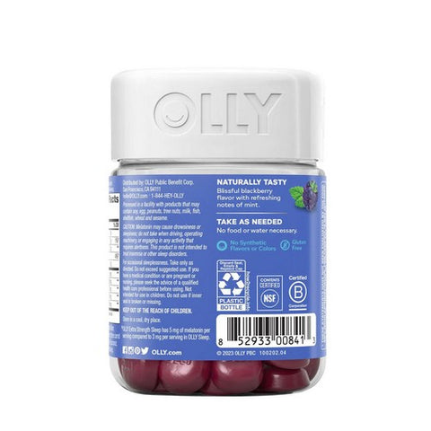 Olly, Extra Strength Sleep Gummies Blackberry, 50 Count