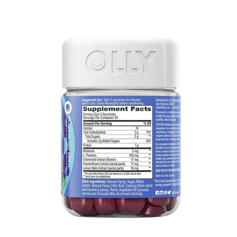 Olly, Extra Strength Sleep Gummies Blackberry, 50 Count