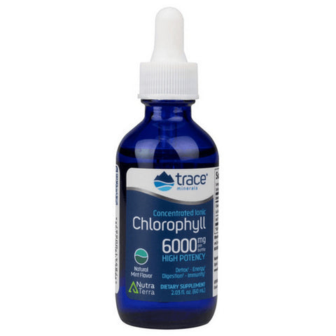 Trace Minerals, Liquid Ionic Chlorophyll, Mint 2 Oz