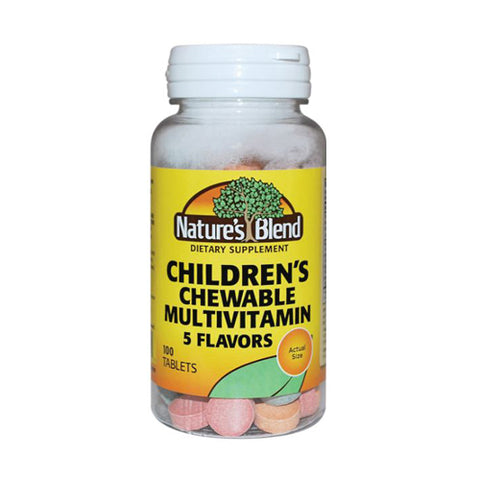 Nature's Blend, Children's Chewable Multivitamin, 100 Tabs