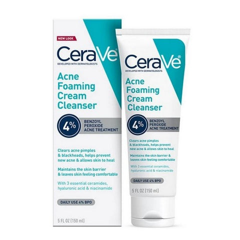 Cerave, Acne Foaming Cream Cleanser, 5 Oz