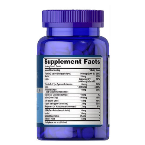 Puritan's Pride, Vitamins for the Hair, 60 Coated Tablets