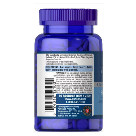 Puritan's Pride, Vitamins for the Hair, 60 Coated Tablets