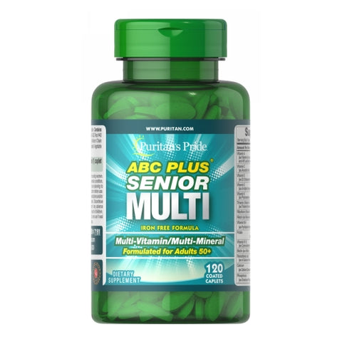 Puritan's Pride, ABC Plus Senior Multivitamin Multi-Mineral Formula with Zinc, 120 Caplets