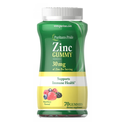 Puritan's Pride, Zinc Gummy Mixed Berry, 30 Mg, 70 Gummies