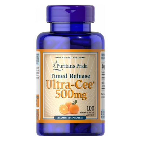 Puritan's Pride, Ultra Cee Time Release, 500 mg, 100 Capsules