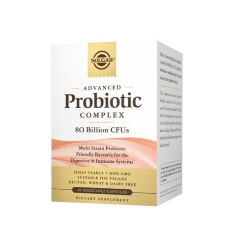 Solgar, Advanced Probiotic Complex 80 Billion CFUs, 30 Veg Caps
