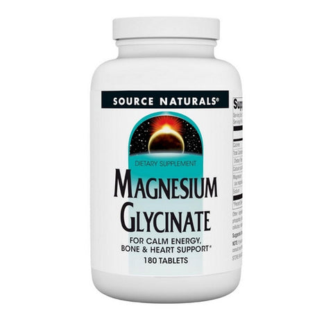 Source Naturals, Magnesium Glycinate, 180 Tabs