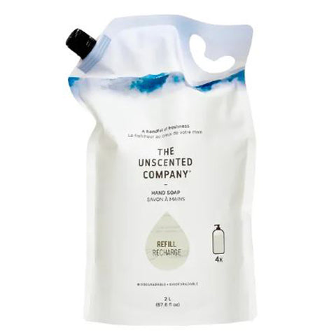 The Unscented Company, Liquid Hand Soap Refill Pouch, 67.6 Oz