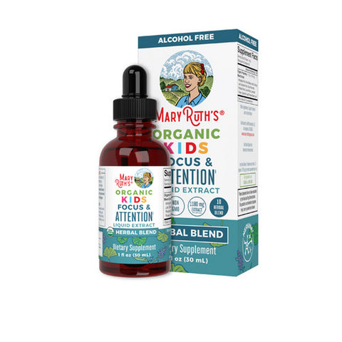 MaryRuth's, Organic Kids Focus and Attention Liquid Drops, 1 Oz