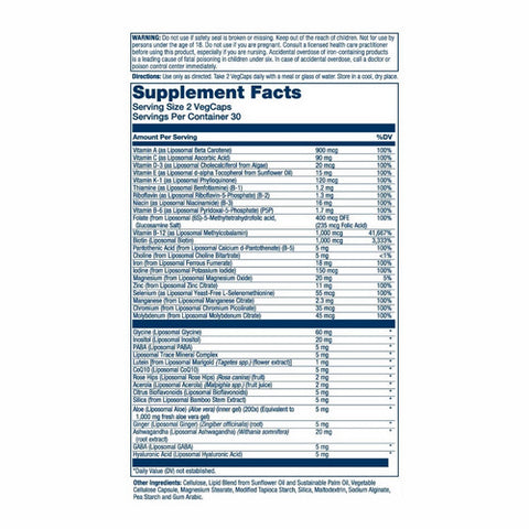 Solaray, Womens Liposomal Multivitamin, 60 Count