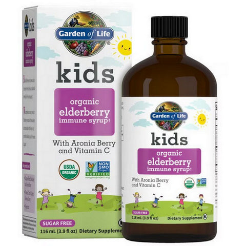 Garden of Life, Kids Organic Elderberry Syrup, 3.9 Oz