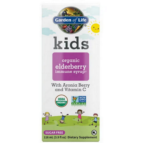 Garden of Life, Kids Organic Elderberry Syrup, 3.9 Oz
