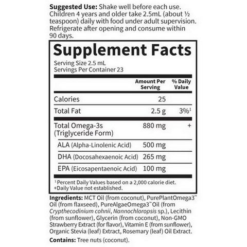 Garden of Life, kids plant omega-3 Strawberry, 2 Oz