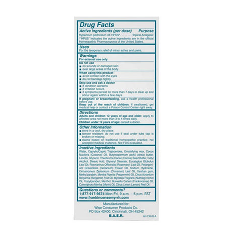 Frankincense & Myrrh, Arthritis Pain Therapy Lotion, 3 Oz