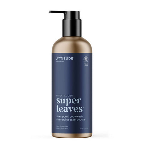 Attitude, Super Leaves Men's 2-in-1 Sage & Rosemary, 16 Oz