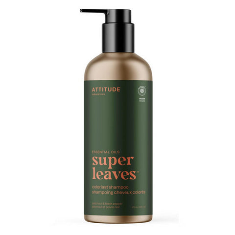 Attitude, Super Leaves Shampoo Colorlast Patchouli & Black Pepper, 16 Oz
