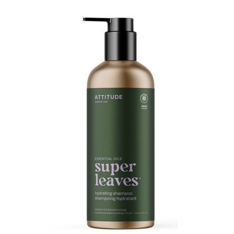 Attitude, Super Leaves Shampoo Hydrating Peppermint & Sweet Orange, 16 Oz