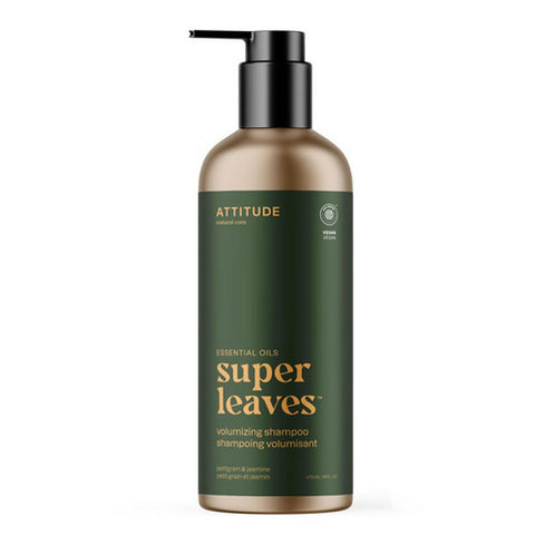 Attitude, Super Leaves Shampoo Volumizing Petitgrain & Jasmine, 16 Oz