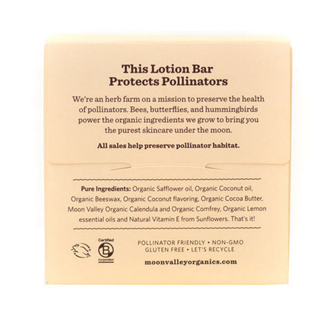 Moon Valley Organics, Herbal Lotion Bar Coconut Lemon, 1.9 Oz