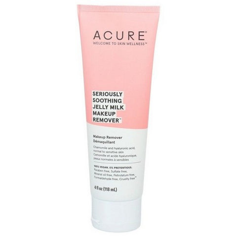 Acure, Seriously Soothing Jelly Milk Makeup Remover, 4 Oz