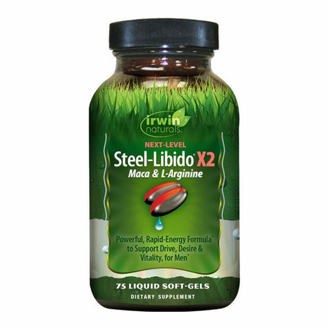 Irwin Naturals, Next Level Steel Libido X2 Maca & L-Arginine, 75 Softgels