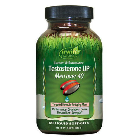 Irwin Naturals, Energy & Endurance Testosterone UP Men Over 40, 60 Softgels