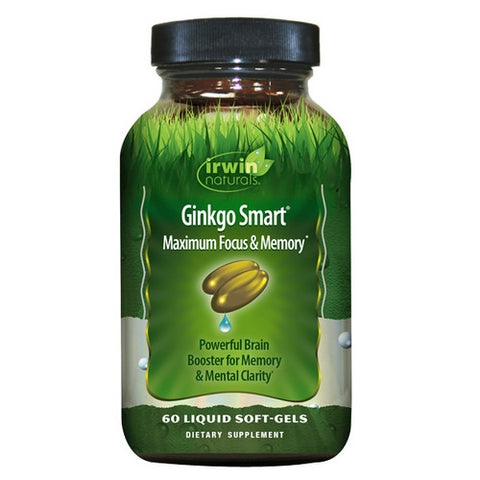 Irwin Naturals, Ginkgo Smart Maximum Focus & Memory, 60 Count