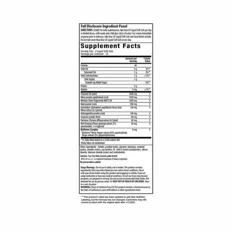 Irwin Naturals, Maca Root and Ashwagandha, 75 Softgels