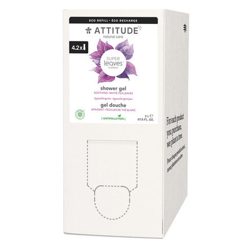 Attitude, Super Leaves Shower Gel Soothing White Tea Leaves, 2 Litre