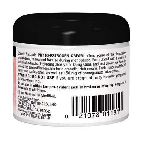 Source Naturals, Phyto-Estrogen, Cream 2 Oz