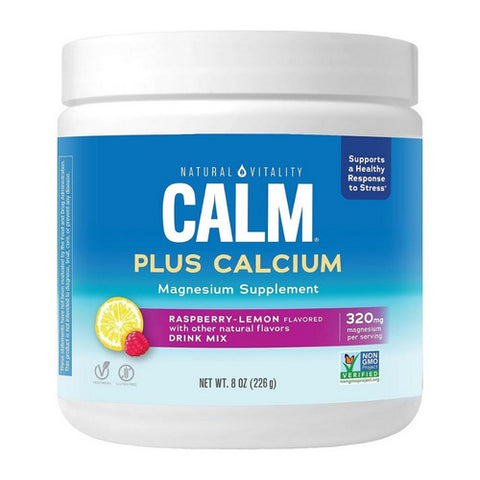Natural Vitality, CALM Plus Calcium Raspberry Lemon, Raspberry-Lemon 8 Oz
