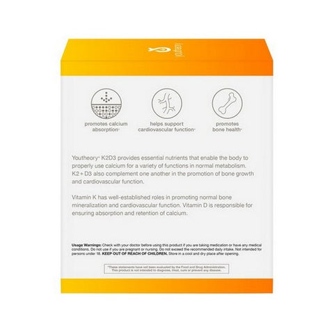 Youtheory, Vitamin K2 and D3 Liquid Packets, 12 Oz