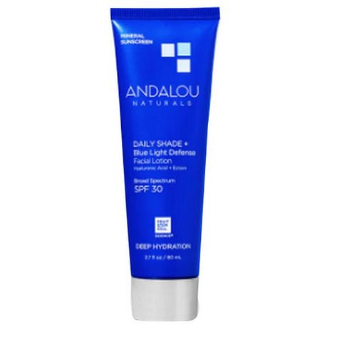 Andalou Naturals, Deep Shade Plus Blue Light Defense SPF 30 Facial Lotion, 2.7 Oz