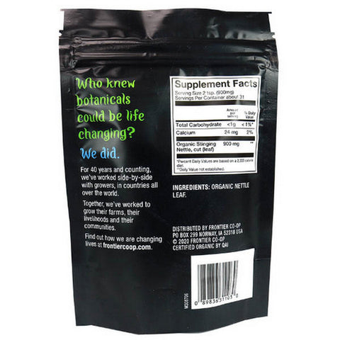 Frontier Coop, Organic Stinging Nettle Leaf, 0.99 Oz