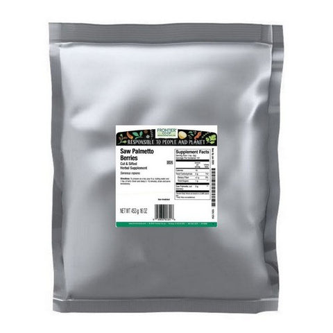 Frontier Coop, Saw Palmetto Berries Cut & Sifted, 1 Lb