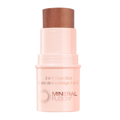 Mineral Fusion, 3-In-1 Magnetic Light Bronze Color Stick, 0.18 Oz