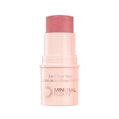 Mineral Fusion, 3-In-1 Rosette Pale Pink Color Stick, 0.18 Oz