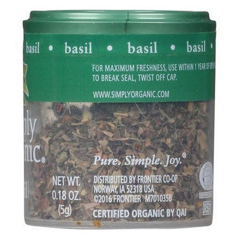 Simply Organic, Sweet Basil Leaf, 0.18 Oz