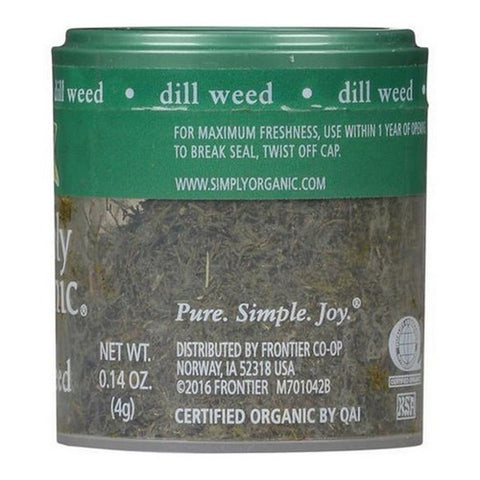 Simply Organic, Dill Weed, 0.14 Oz