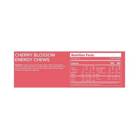 Honey Stinger, Organic Energy Chews Cherry Blossom, 1.8 Oz