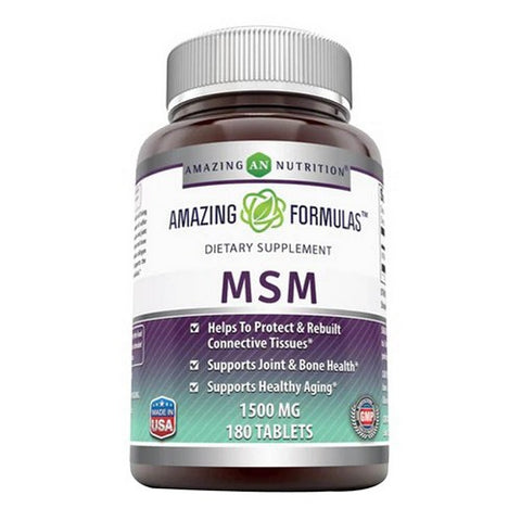 Amazing Nutrition, Amazing Formulas MSM, 1500 mg, 180 Tabs