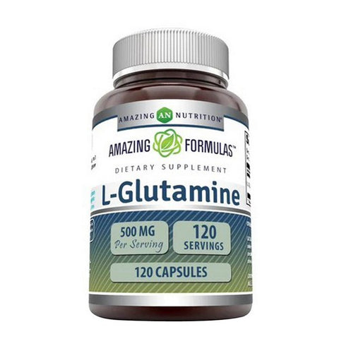 Amazing Nutrition, Amazing Formulas L-Glutamine, 500 mg, 120 Caps