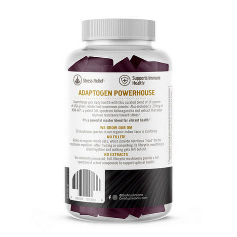 Om Mushrooms, Mushroom Master Blend Gummies, 56 Count