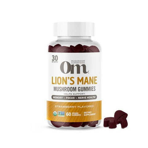 Om Mushrooms, Lion's Mane Gummies, 60 Gummies