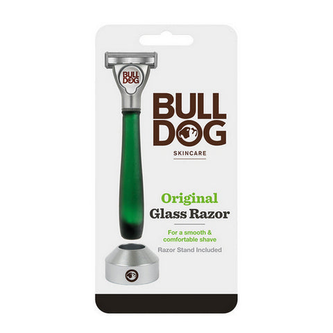 Bulldog Natural Skincare, 5-Blade Razor With Stand Original Green Glass, 1 Count